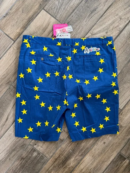 Royal and Awesome Men's Golf Shorts, Eurostar, Ryder Cup Theme, Size 44, NWT - Picture 2 of 7